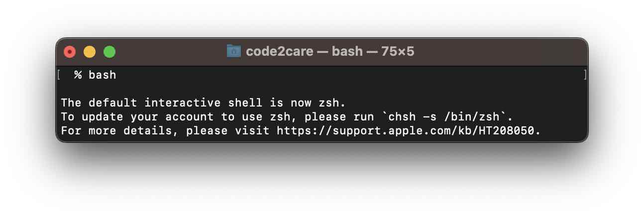 macOS Ventura default interactive shell is now zsh